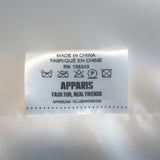 Apparis Manon Faux Fur Coat White Size Extra Small