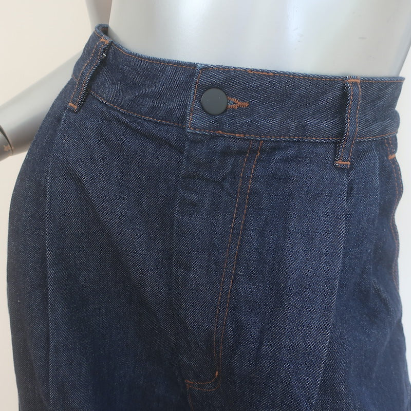 Kallmeyer Deep Pocket Wide Leg Jeans Raw Indigo Size 6 L32 NEW