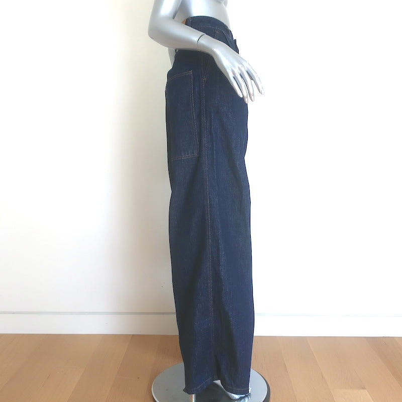 Kallmeyer Deep Pocket Wide Leg Jeans Raw Indigo Size 6 L32 NEW