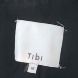 Tibi Gingham Oversized Blazer Navy/Black Size Medium Two-Button Jacket