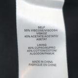 Tibi Gingham Oversized Blazer Navy/Black Size Medium Two-Button Jacket