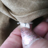 Prada Embossed Leather Hobo Tan Large Snap-Top Shoulder Bag