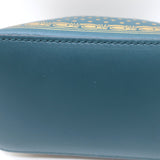 Gucci x Sega Guccy Stars Dome Crossbody Bag Teal & Metallic Gold Leather