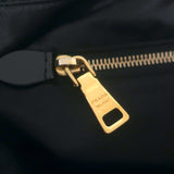 Prada Sequined Striped Tote Brown/Black Extra Large Shoulder Bag