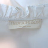 Ulla Johnson Lulua Ruffled Mini Dress White Cotton Size 4
