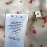 Gucci Sega Logo Tweed Blazer White/Navy Size 38 Single Breasted Jacket