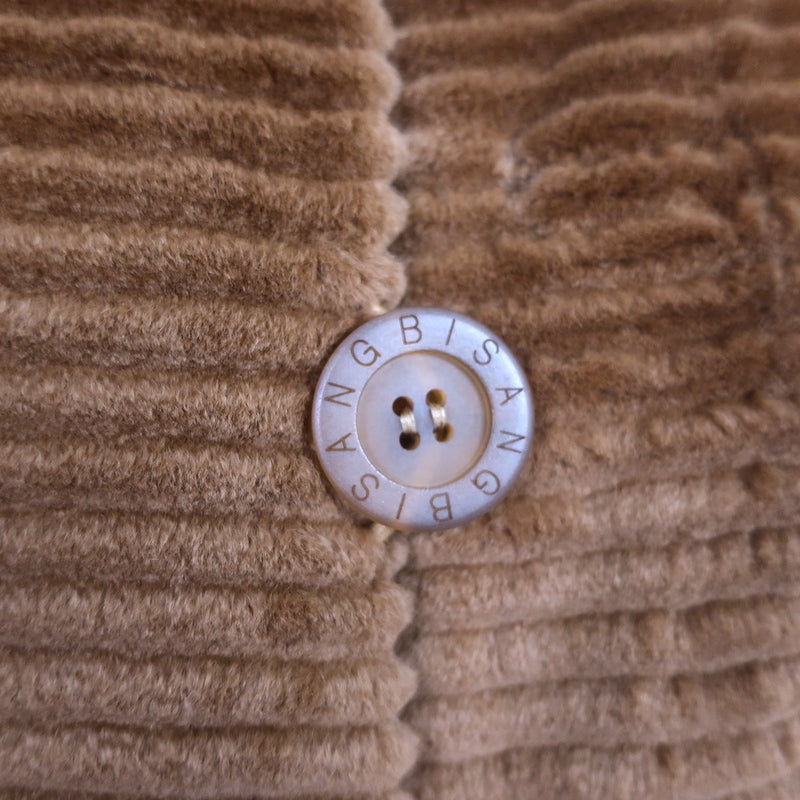 Bisang Couture Laser Groove Sheared Mink Coat Brown Size Large