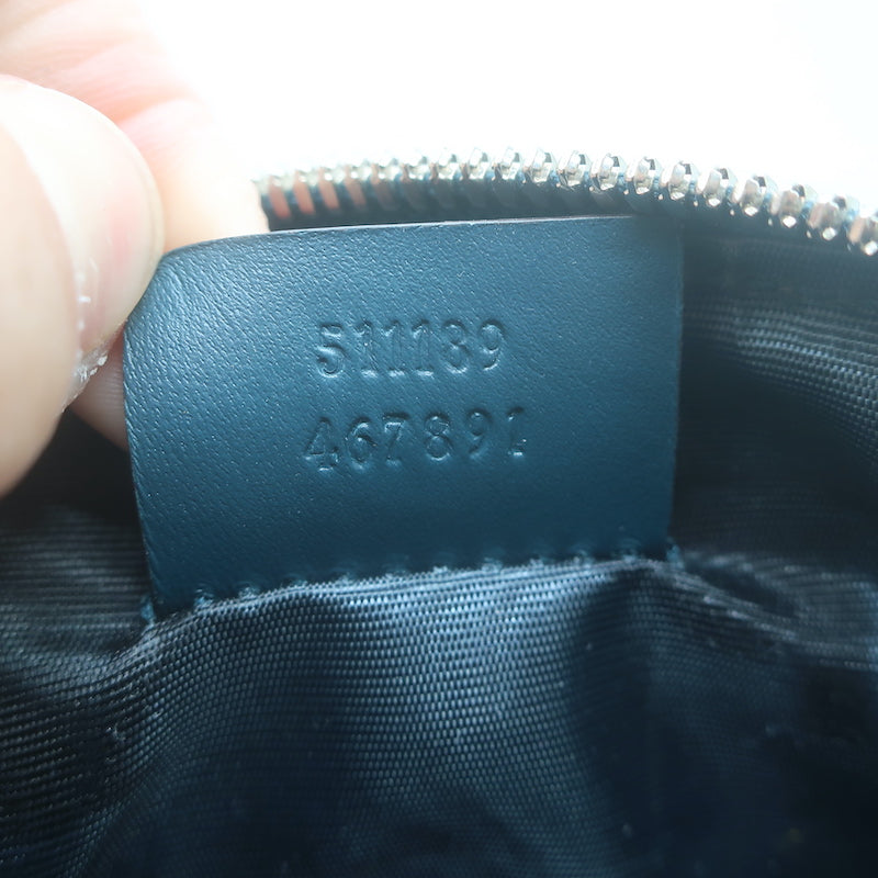 Gucci x Sega Guccy Stars Dome Crossbody Bag Teal &amp; Metallic Gold Leather