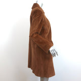 Bisang Couture Laser Groove Sheared Mink Coat Brown Size Large