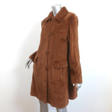 Bisang Couture Laser Groove Sheared Mink Coat Brown Size Large