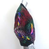 Pierre-Louis Mascia Alo Reversible Satin Bomber Jacket Multi/Yellow Size Small