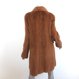 Bisang Couture Laser Groove Sheared Mink Coat Brown Size Large