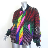 Pierre-Louis Mascia Alo Reversible Satin Bomber Jacket Multi/Yellow Size Small
