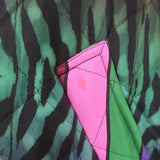 Pierre-Louis Mascia Alo Reversible Satin Bomber Jacket Multi/Yellow Size Small