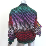 Pierre-Louis Mascia Alo Reversible Satin Bomber Jacket Multi/Yellow Size Small