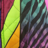 Pierre-Louis Mascia Alo Reversible Satin Bomber Jacket Multi/Yellow Size Small