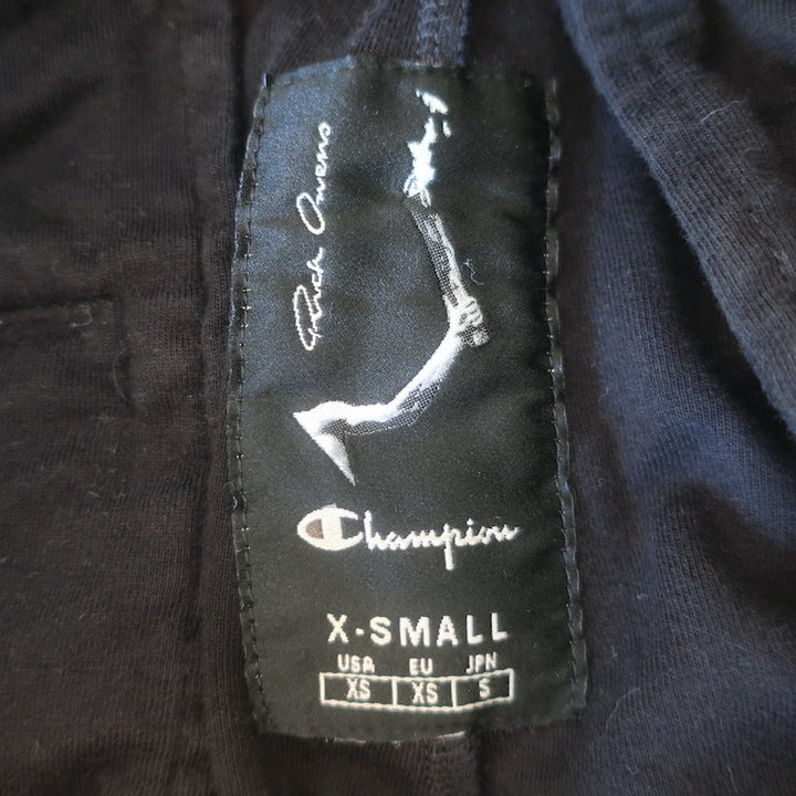 Rick Owens x Champion Logo-Embroidered Joggers Black Size Extra Small Unisex