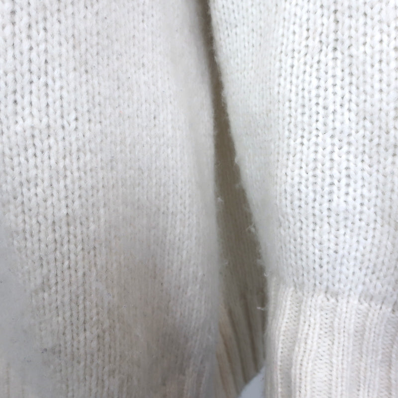 Jenni Kayne Cocoon Sweater Cream Alpaca-Blend Size Medium Crewneck Pullover