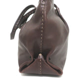 Henry Beguelin Zip-Top Tote Dark Brown Leather Large Shoulder Bag