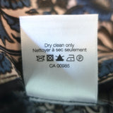 Veronica Beard Makai Mini Dress Navy Paisley Print Ruched Silk Size 6