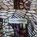 Ulla Johnson Puff Sleeve Midi Dress Juniper Printed Cotton Size 12