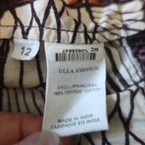 Ulla Johnson Puff Sleeve Midi Dress Juniper Printed Cotton Size 12