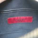 Valentino Polka Dot Rockstud Camera Bag Black & Cream Leather Small Crossbody