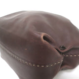 Henry Beguelin Zip-Top Tote Dark Brown Leather Large Shoulder Bag