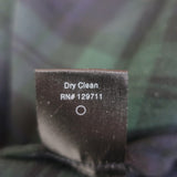 Jenni Kayne Flannel Plaid Shirt Green/Navy Cotton Size Large Long Sleeve Top