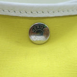Hermes Garden Party 30 Tote Bag Yellow Toile & White Negonda Leather