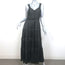 Ulla Johnson Tiered Maxi Dress Gwynne Black Ruffled Satin Size 10