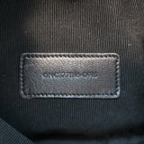 Saint Laurent Leopard Print Pony Hair Small Wristlet Clutch Red/Black