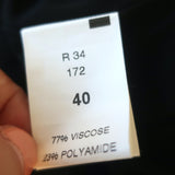 Atlein Asymmetric Draped Midi Dress Sage Green Striped Knit Size 40