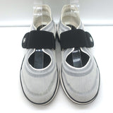 Chanel CC Strap Mesh Running Sneakers Light Gray Size 38