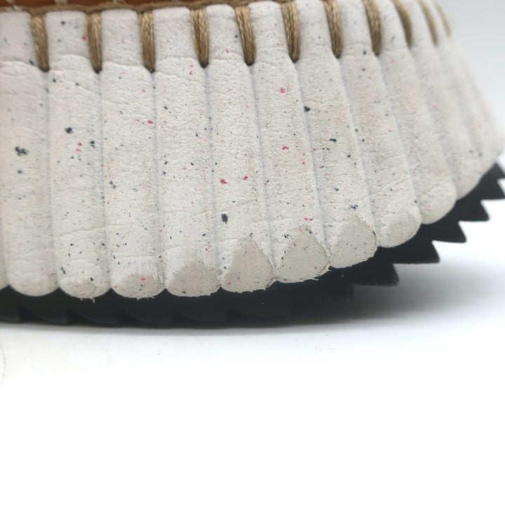 Chloe Nama Mesh Speckled-Platform Sneakers Cream Size 39