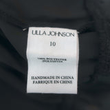 Ulla Johnson Tiered Maxi Dress Gwynne Black Ruffled Satin Size 10