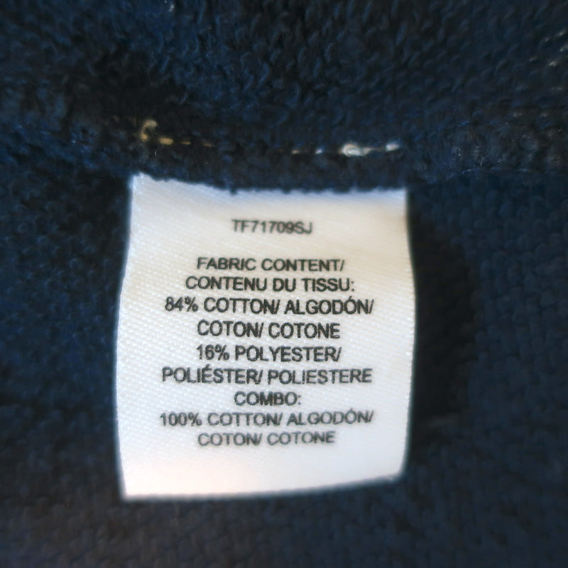 Derek Lam 10 Crosby Shirt Combo Sweatshirt Navy &amp; Blue Stripe Size Large