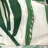 Andres Otalora Maxi Dress Kalal Green/Cream Printed Pleated Crepe Size 6