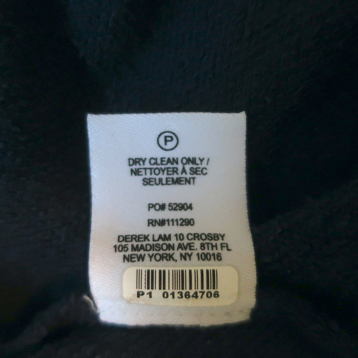 Derek Lam 10 Crosby Shirt Combo Sweatshirt Navy &amp; Blue Stripe Size Large