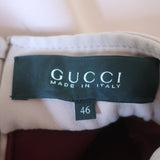 Gucci Mock Neck Sleeveless Buttoned Mini Dress Dusty Pink Crepe Size 46