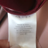 Gucci Mock Neck Sleeveless Buttoned Mini Dress Dusty Pink Crepe Size 46