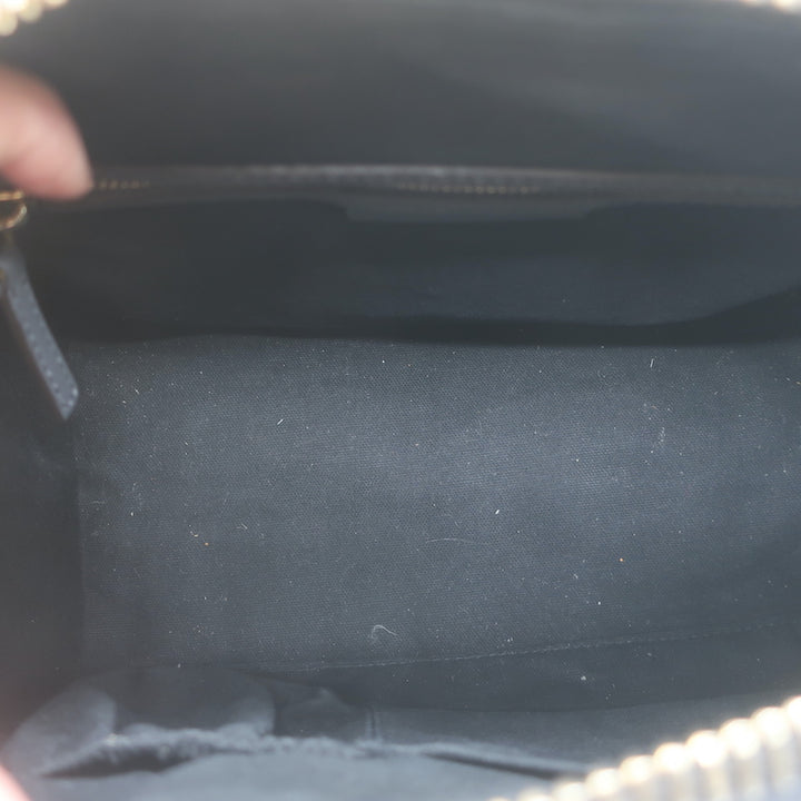 Givenchy Small Antigona Croc-Embossed Satchel Gray Leather Shoulder Bag