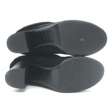 Chanel 17B Clover & Heart Quilted Fold-Over Boots Black Suede Size 35.5