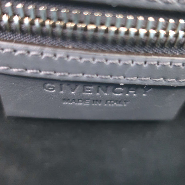 Givenchy Small Antigona Croc-Embossed Satchel Gray Leather Shoulder Bag