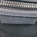 Givenchy Small Antigona Croc-Embossed Satchel Gray Leather Shoulder Bag