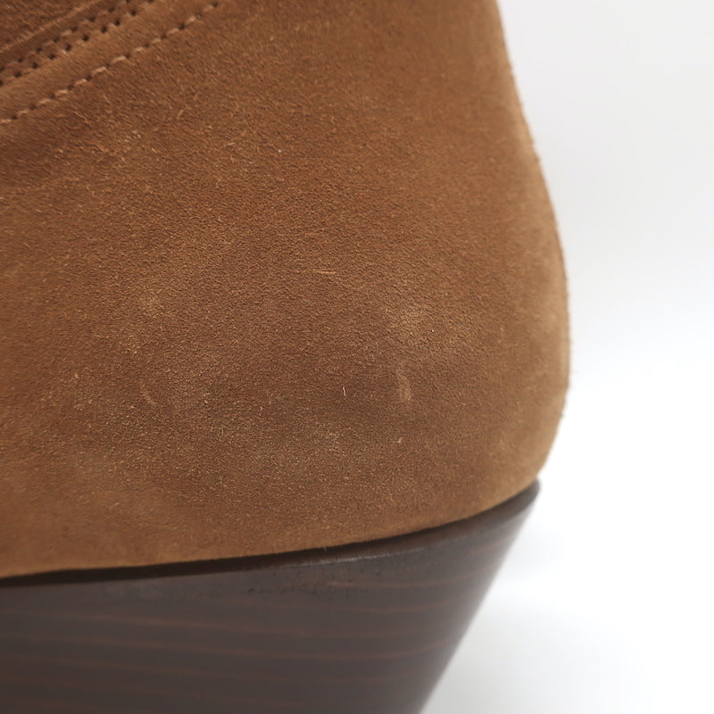 ba&amp;sh Cray Western Ankle Boots Caramel Suede Size 40