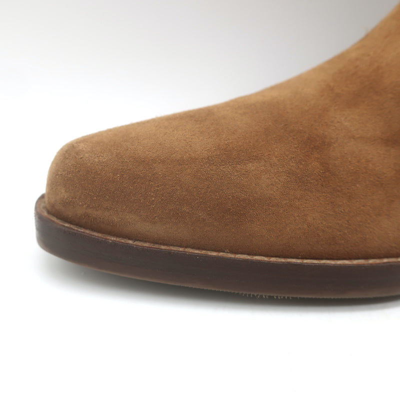 ba&amp;sh Cray Western Ankle Boots Caramel Suede Size 40