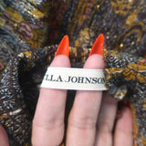 Ulla Johnson Constantine Maxi Dress Amber Metallic Floral Print Chiffon Size 4