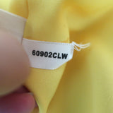 L'Agence Jodie Midi Slip Dress Yellow Silk Satin Size 10