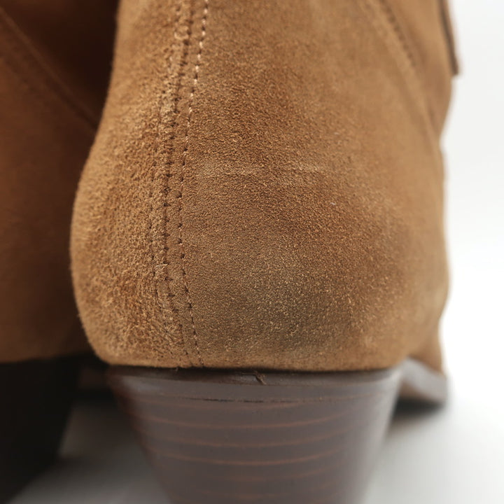 ba&amp;sh Cray Western Ankle Boots Caramel Suede Size 40